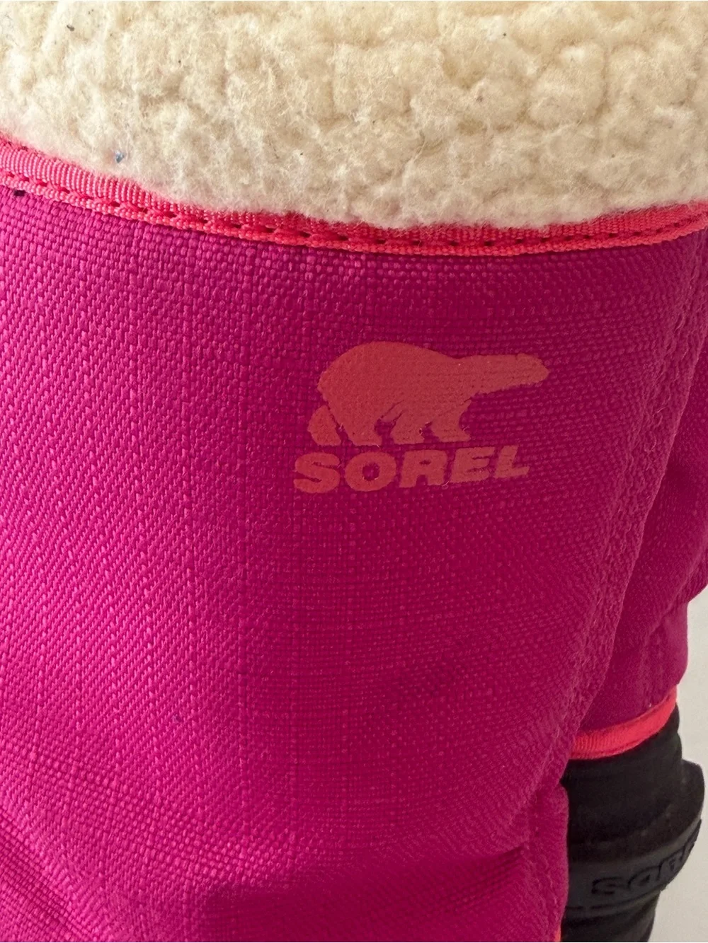 Sorel Kids or Women’s Magenta Black Insulated Snow Boots.